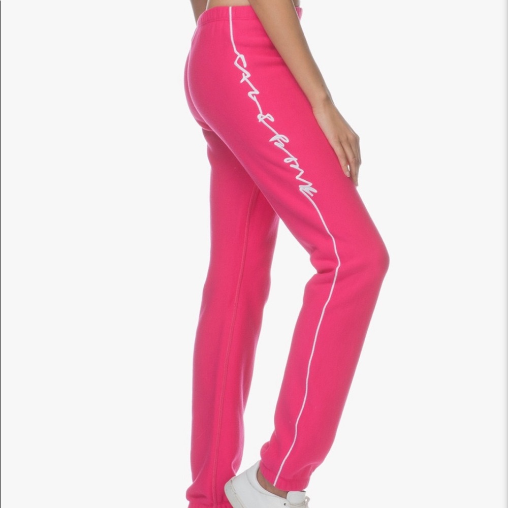 Rag & Bone Bright Rose Racer Sweatpants NWT